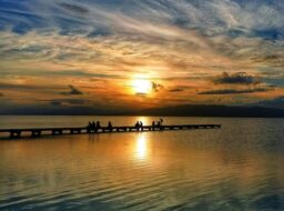 Atardecer sobre el Delta del Ebro